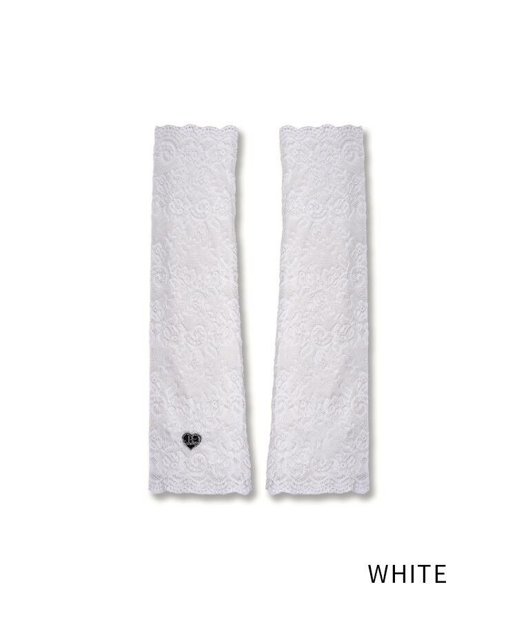 直営限定ITEM】COOLAレースアームカバー (WHITE) CQ-48516H | COOLA