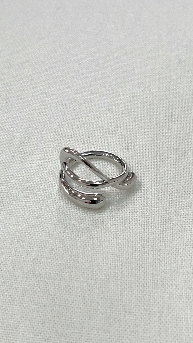 【13lue】irregular knot ring