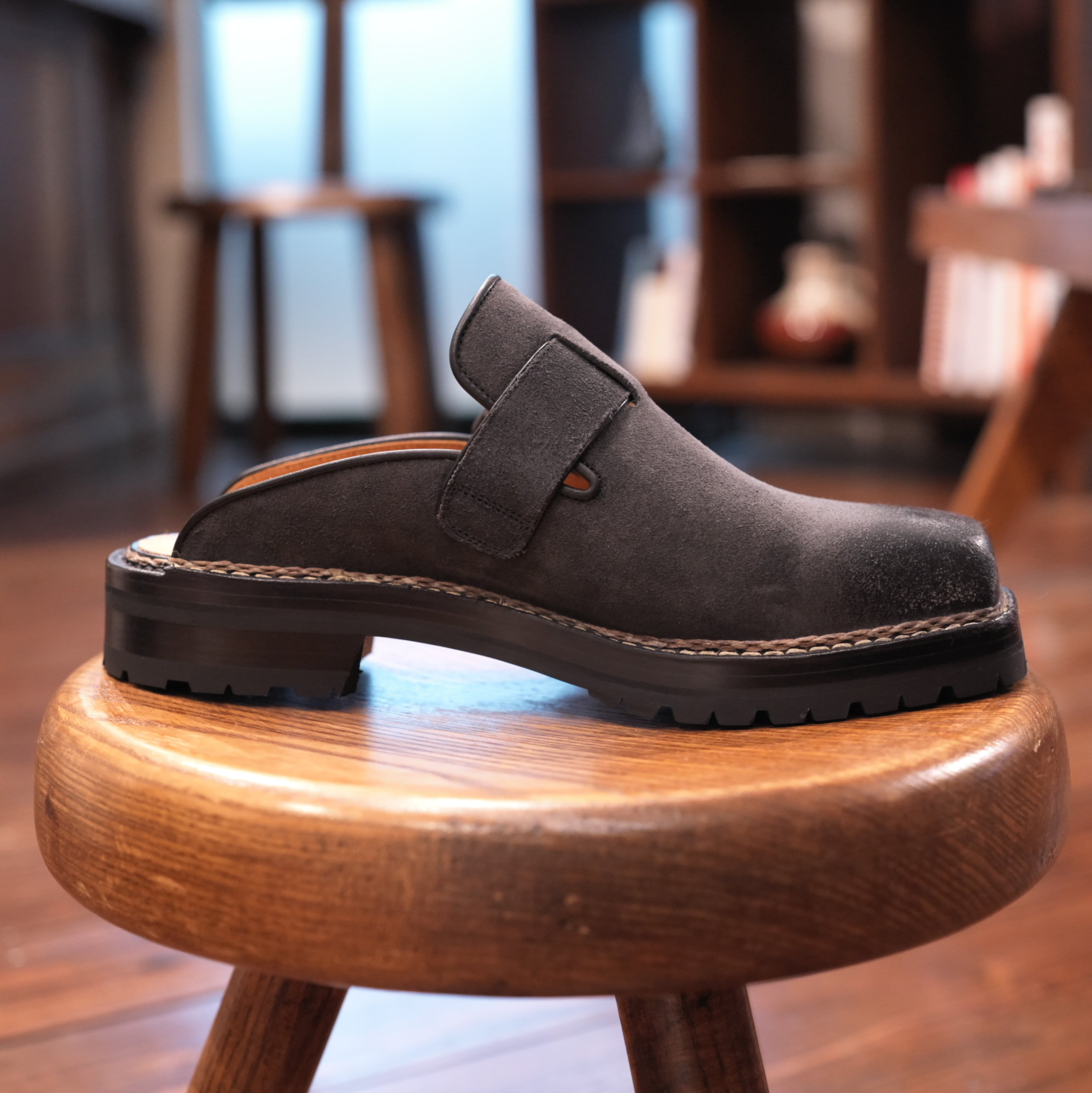 【美品】MARMOLADA “Squaretoe Sabo” ブラック 42 MARMOLADA(マルモラーダ) 