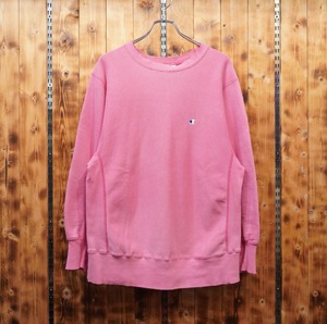 80s champion トリコタグ reverse weave ピンク L/チャンピオン スウェット リバースウィーブ
