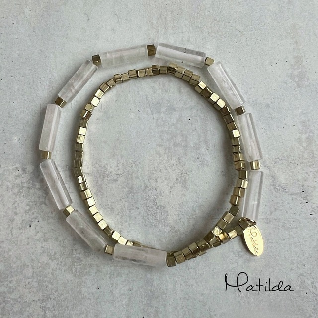 【再販】layered bracelet（クォーツ）