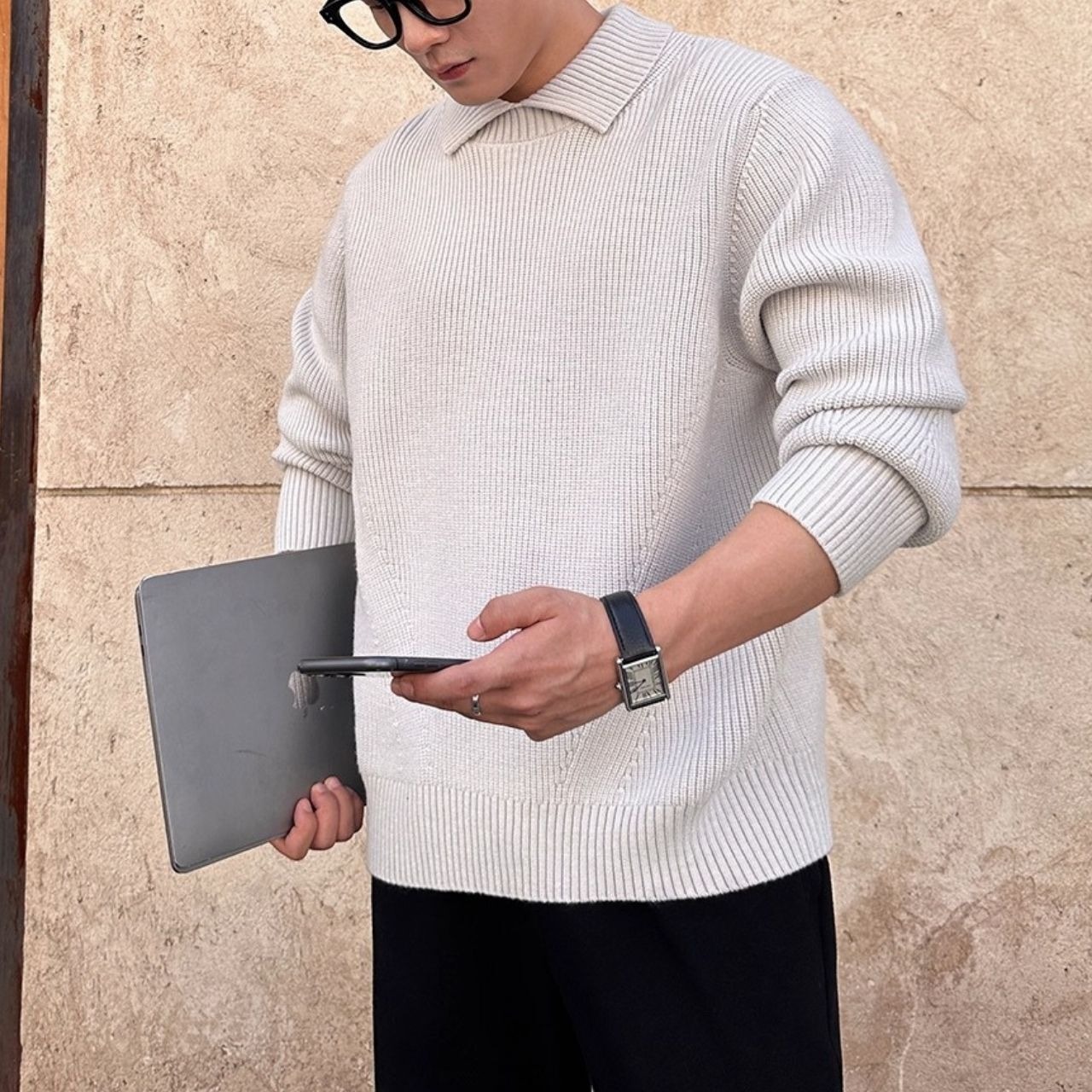 シンプルベーシックポロニット　1214