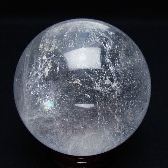 水晶 丸玉 66mm スフィア 置物 水晶玉 一点物 151-8975