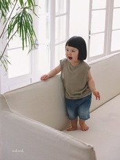 【取寄/韓国直送】melmel 26/SM ブリッシュデニムショートパンツ|夏服|韓国子供服