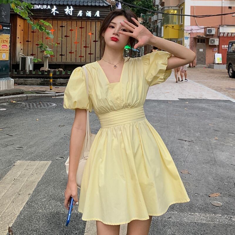 スリーブドレス サマーブルースカート 夏物 YY-ファッション7245629698