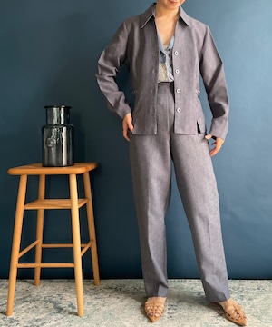 "SAG HARBOR"gray Jacket and Pants Set