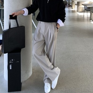 ダブルプリーツベーシックパンツ　1156