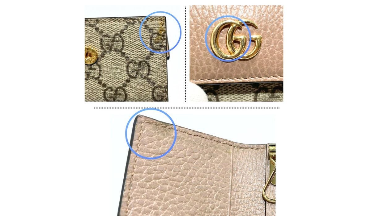 GUCCI グッチ ダブルG バイカラー 6連キーケース GGスプリーム ピンク