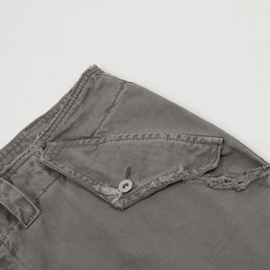 オールドウォッシュヴィンテージレトロダメージ加工ビッグポケットパンツ　1186
