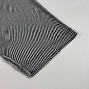 dunhill ダンヒル LONDON ボーダー柄 半袖 ポロシャツ サイズ L /メンズ/部分リネン素材/ブラック×ホワイト