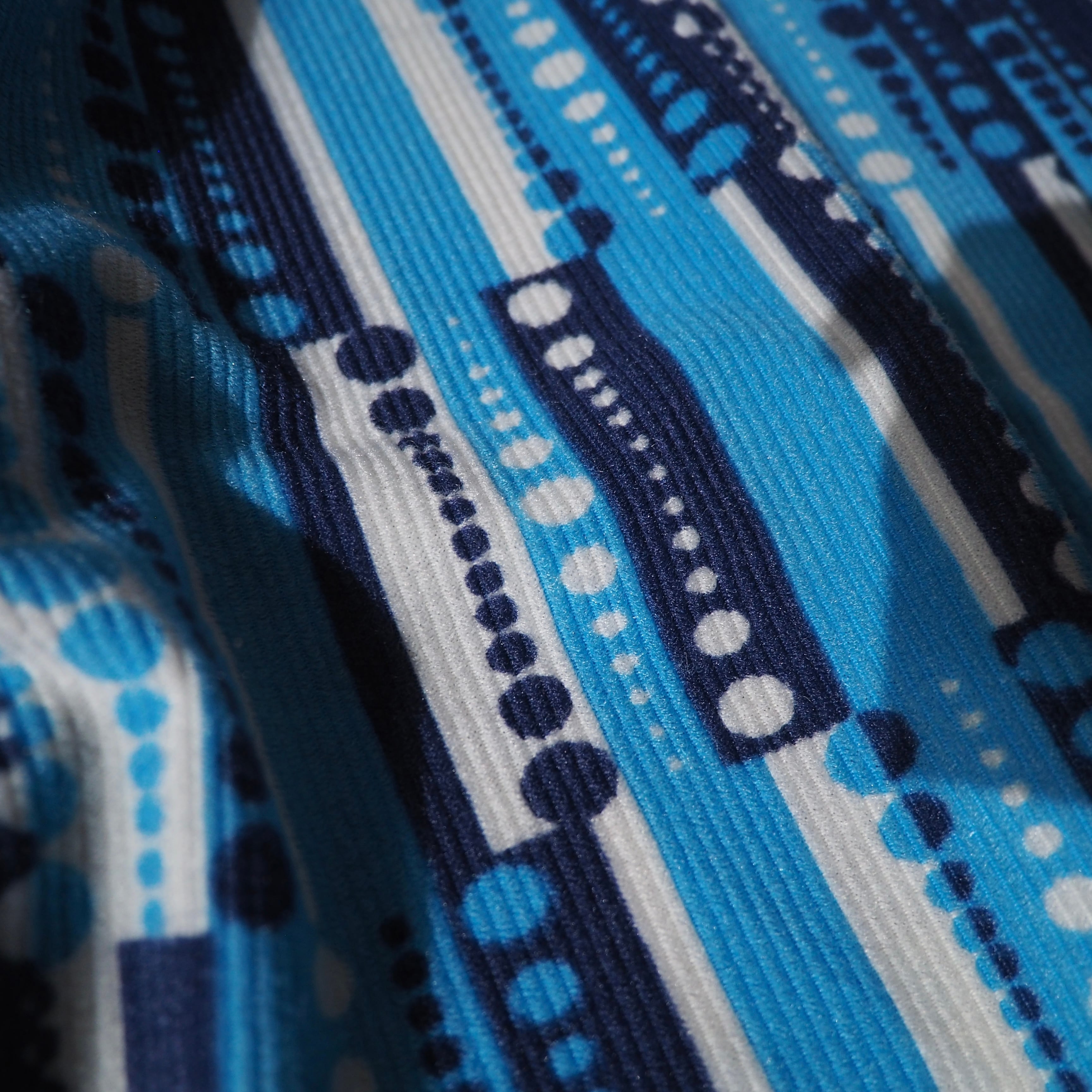 1970 - 80s cold dot line pattern vintage corduroy shirt