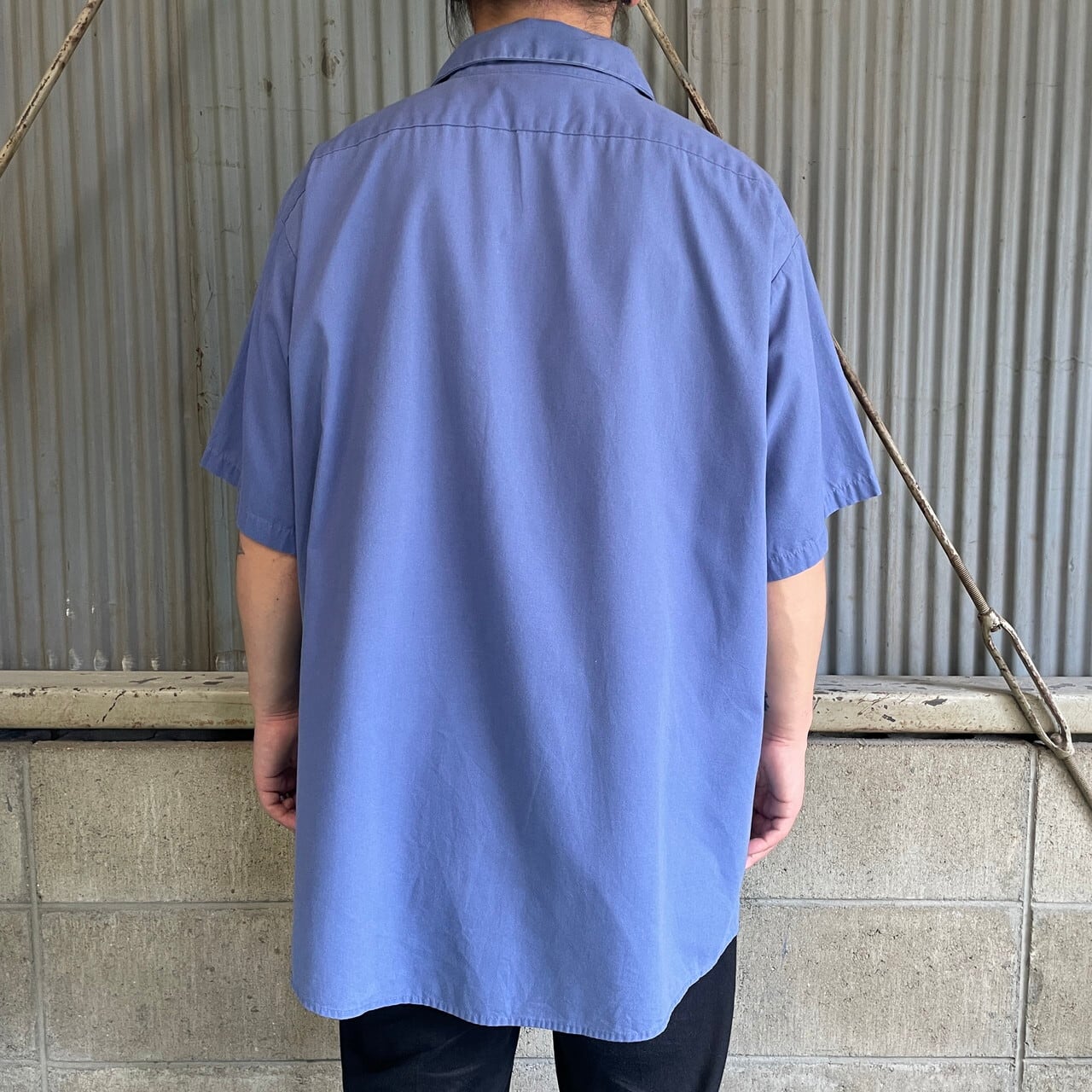 pepsi by ARAMARK ペプシコーラ 企業ロゴ刺繍 半袖ワークシャツ メンズ
