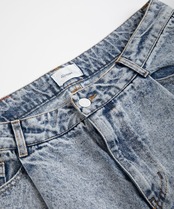 【#Re:room】VINTAGE TUCK WIDE DENIM［REP208］