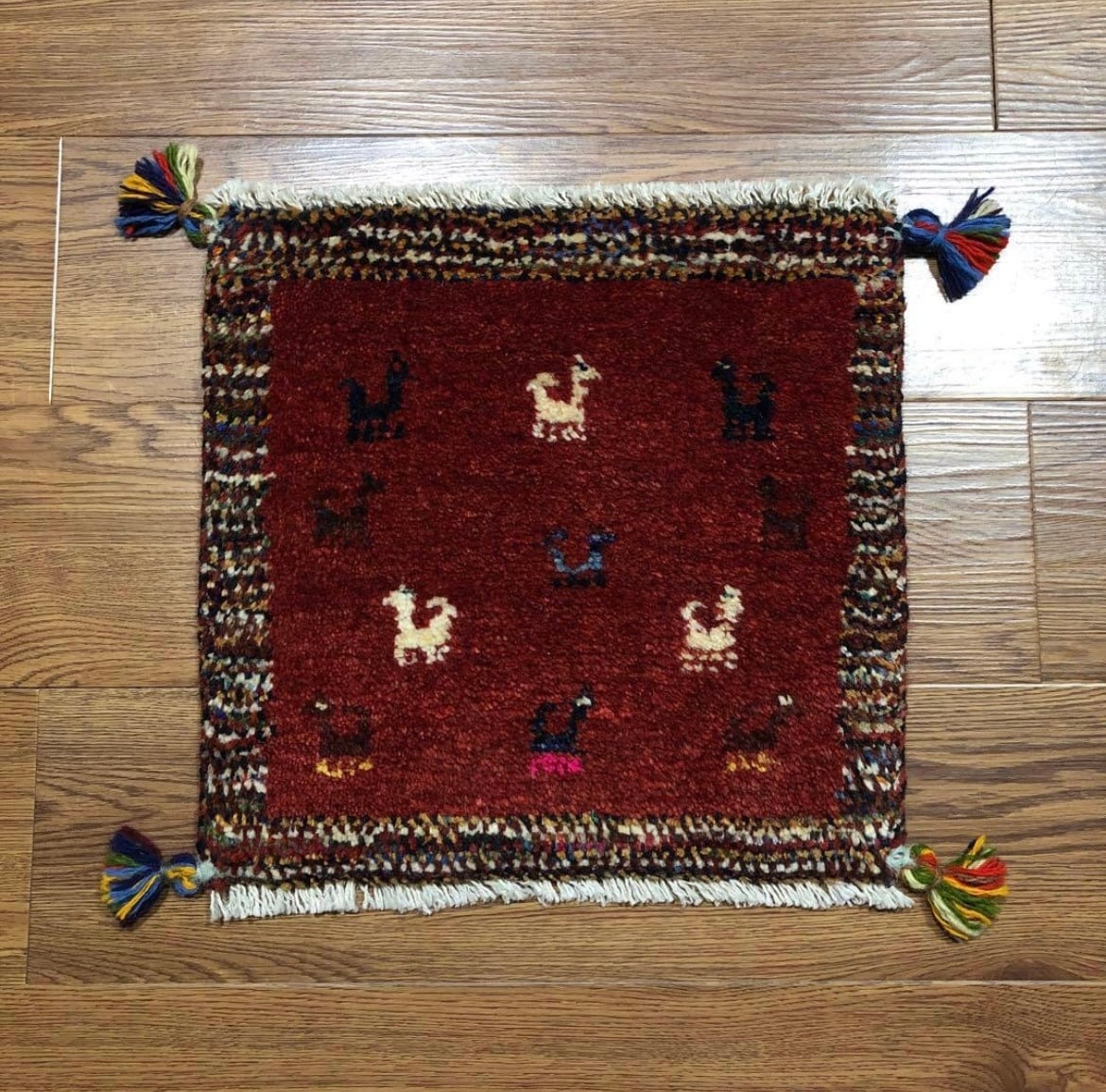 ペルシャギャッベ (ギャベ) チェアマット 椅子の座布団 No.GS-1139