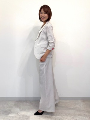ストライプワイドパンツ