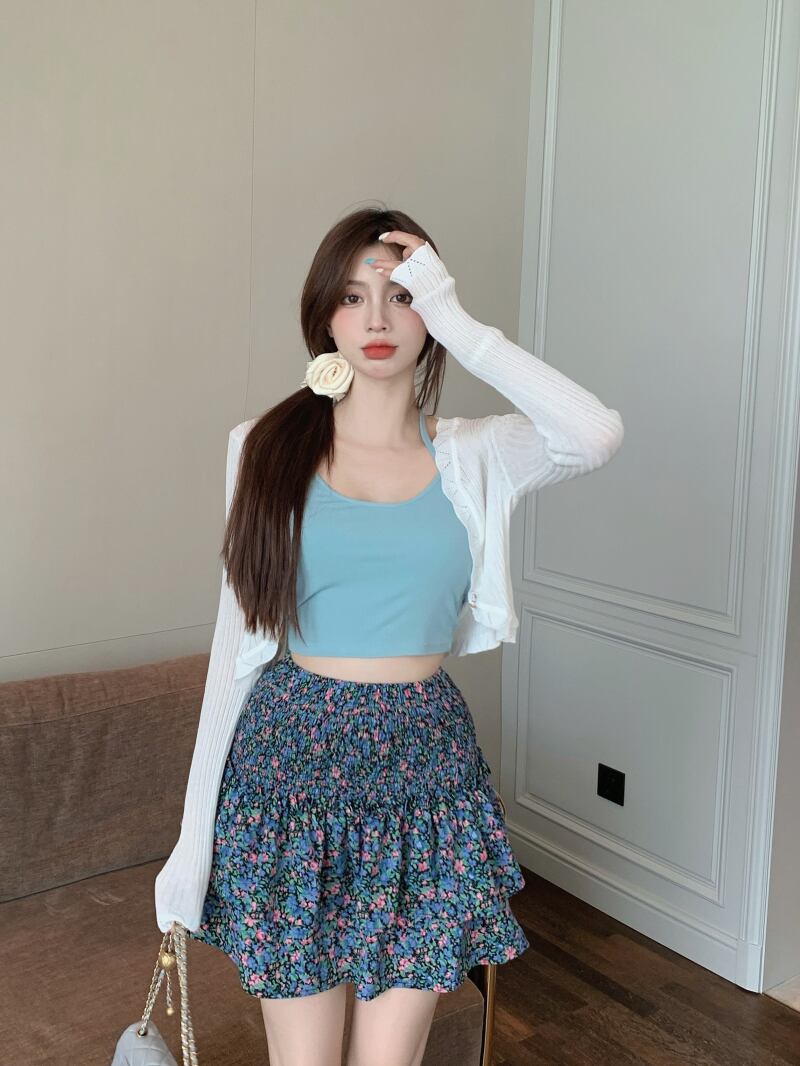 レースニットカーディガンジャケット レディースサマー薄手ブラウス ショート ロング 夏物 ブラックストロベリース65074393305