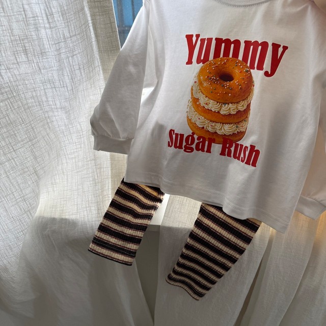 【ﾉﾍﾞﾙﾃｨ＆送料無料】Donut Long-Sleeve T-Shirt / nightbebe