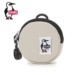 CHUMS チャムス リサイクルラウンドコインケース RENU® リサイクルポリエステル ミニ財布 小銭入れ スマートキーケース CH60-3573 GREIGE