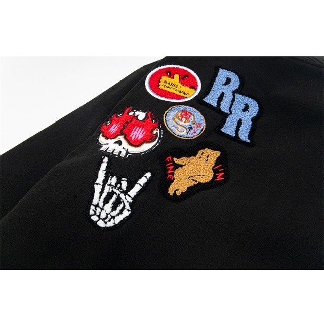 ワッペングラフィックオーバーブルゾン 2col R00775