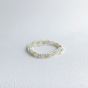 Wrap Bracelet Amazonite ✕ White Moonstone