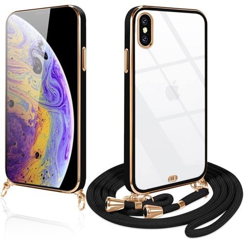 新品》 iPhone XS ケース クリア ショルダー iphoneX/XS スマホケース 