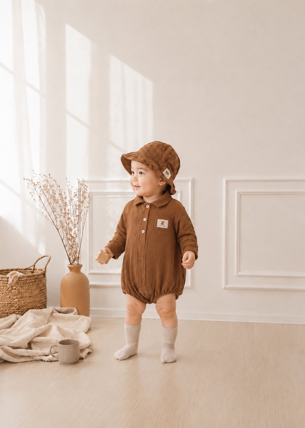 送料無料【予約】/ ミニシャツロンパース / valubebe