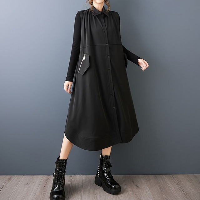 ジップポケット モードジレ  00092