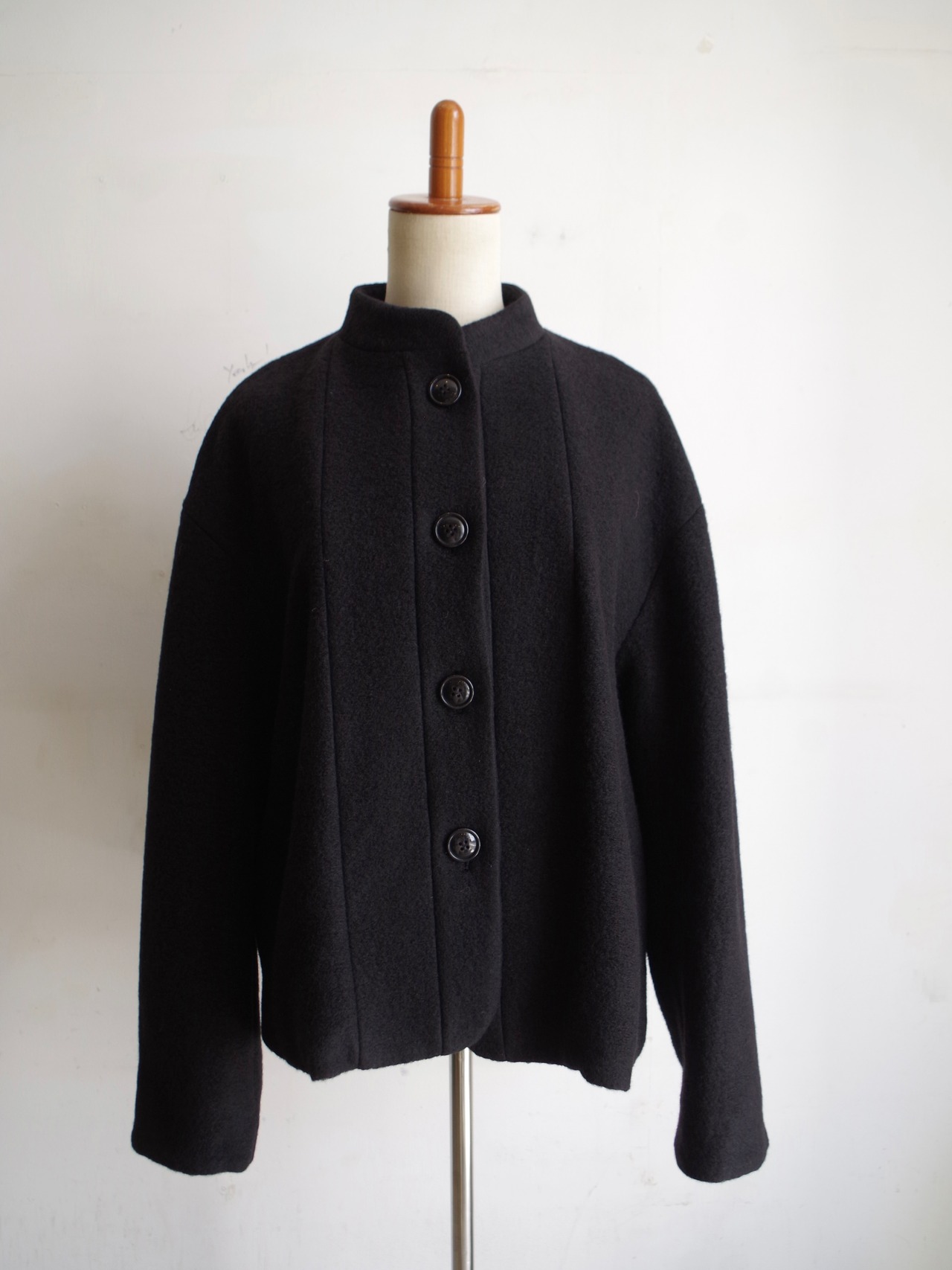 SINME シェットランドウールジャケット　ブラック