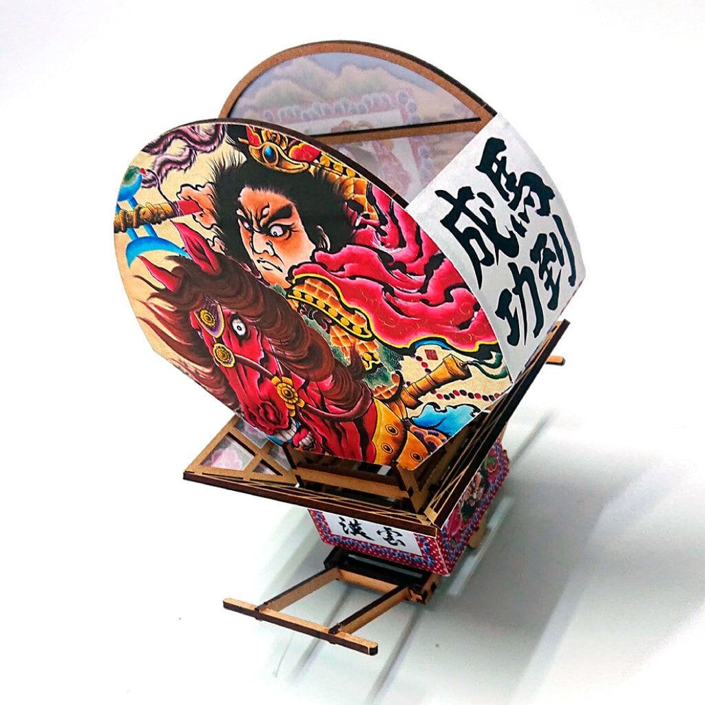 組立済】ねぷたクラフトキット（S）呂布 赤兎馬を駆る | 簡単に作れる