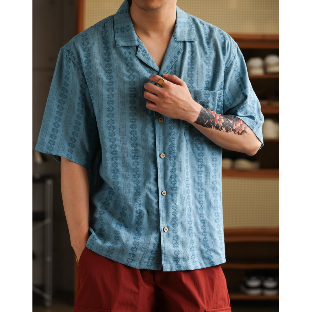 Bohemian Short-Sleeve Shirt(GV241)