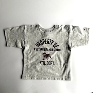 Champion REVERSE WEAVE S/S T-SHIRT【100-140cm】Silver Grey