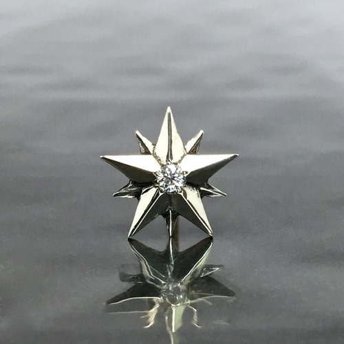 10P STAR STUD with DIAMOND / 10ピークス スターピアス・ダイヤモンド