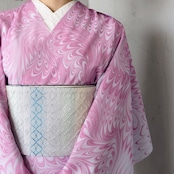 「芍薬の花」ピーコック崩し〜セオアルファ〜浴衣・夏着物・単衣