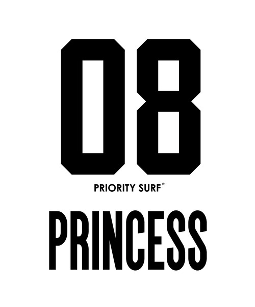 【ロンパース 5.6oz バックプリント】 PRIORITY SURF® PRINCESS Tシャツ ファミリー ペアTシャツ ホワイトの商品画像3