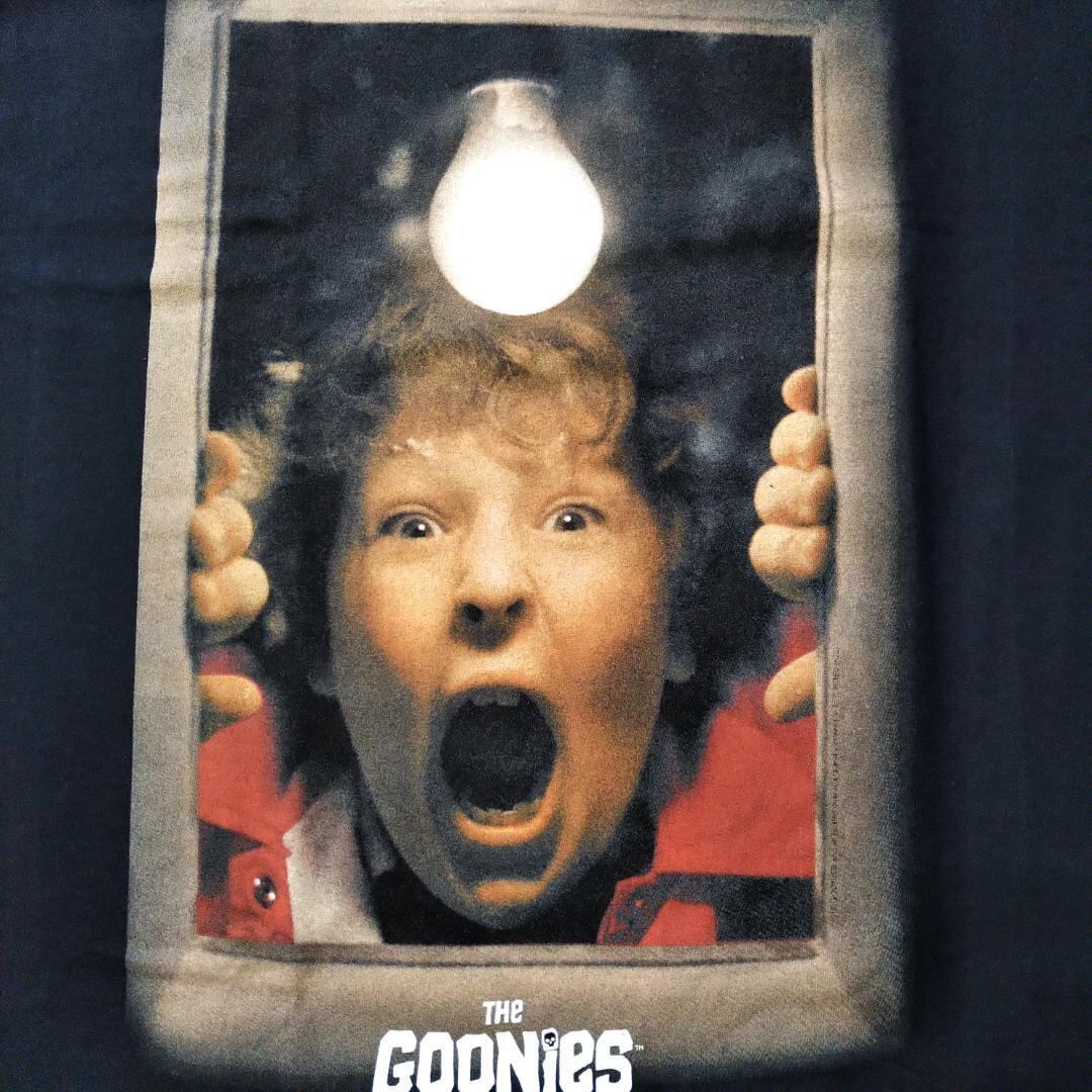 グーニーズ Tシャツ 黒 チャンク 映画T ムービーT 公式 グーニーズ Tシャツ 大きいMサイズ 黒 チャンク 映画T ムービーT