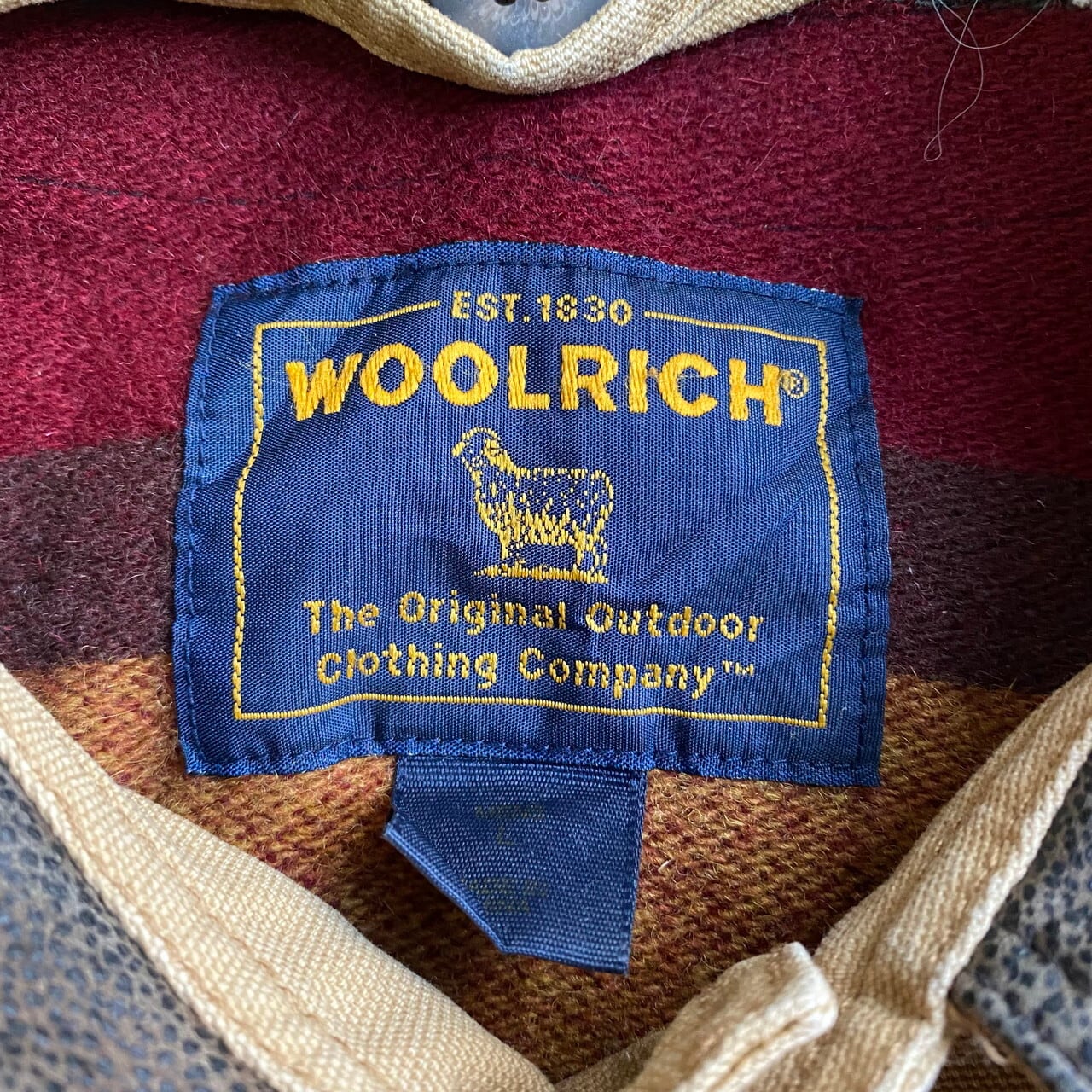 90年代 WOOLRICH ウールリッチ レザー襟 SADDLE ハンティング