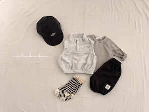 【valu bebe】ベルワッペンキャップ ベビーサイズ~50cm チャコール