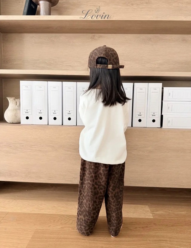 【即納】leopard corduroy pants