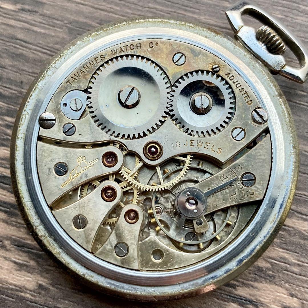 明治時代に輸入販売された両蓋手巻き懐中時計（スイス「タバン社」製）