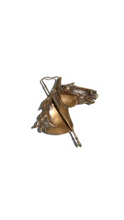 Horse Head Brass Tray