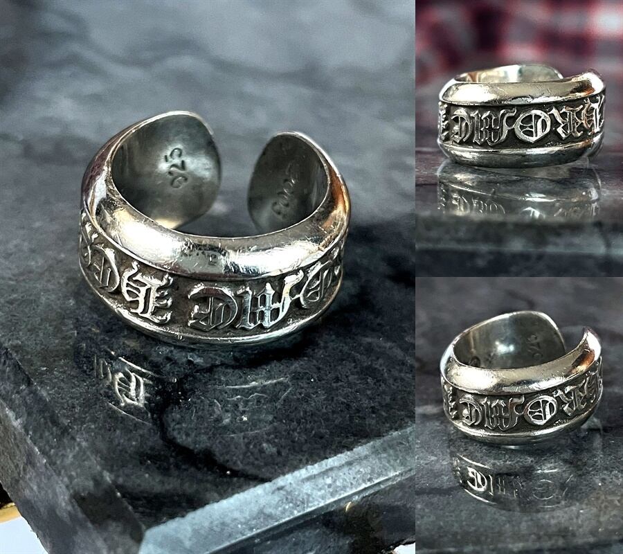 CHROME HEARTS クロムハーツ スクロールラベルリング スモール SCROLL