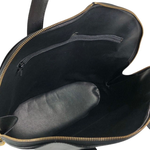 Christian Dior クリスチャン ディオール ショルダーバッグ ブラック オーバル ターンロック レザー vintage ヴィンテージ オールド 7ng3ku