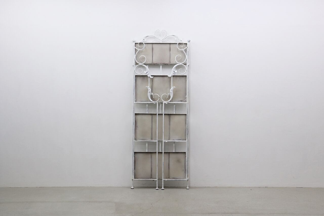 沼津店】クラシカル アイアン 折り畳み シェルフ 飾り棚 本棚 ラック 沼津店】クラシカル アイアン 折り畳み シェルフ 飾り棚 本棚 ラック