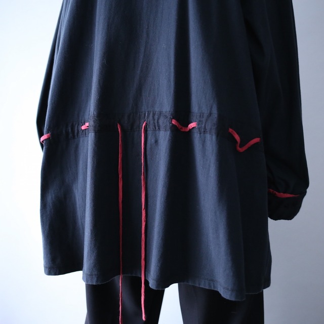 "和×モード"multi button and fabric switch draw code design shirt jacket