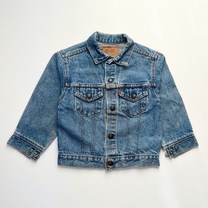 ＜VINTAGE＞Kids Levi's Denim Jacket 7Y (2610JK14)｜キッズ リーバイス ヴィンテージ デニムジャケット オレンジタブ