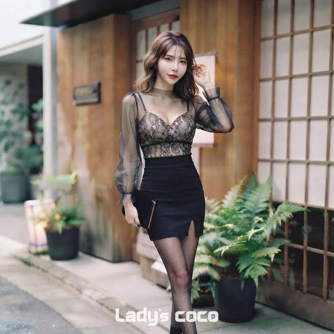 セクシー レース シアーメッシュ ース タイト キャバドレス パーティー
