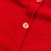 カシミヤ100% HERHIS ハーヒス ニット カーディガン M/レッド レディース