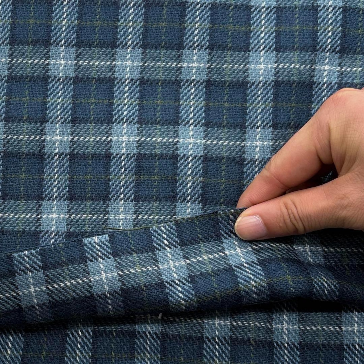 ★TB452◆2m◆インポート◆サージ織り生地◆チェック