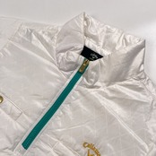 Callaway X SERIES キャロウェイ ハーフジップ 半袖 中綿 ジャケット LL /ホワイト系 ゴルフウェア WARM SPORT 防寒 スポーツ