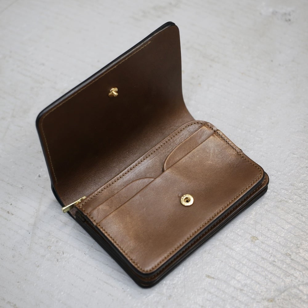 forme/Short Wallet (Cordovan×DOUBLE) -Black×Brown- | TheWeft